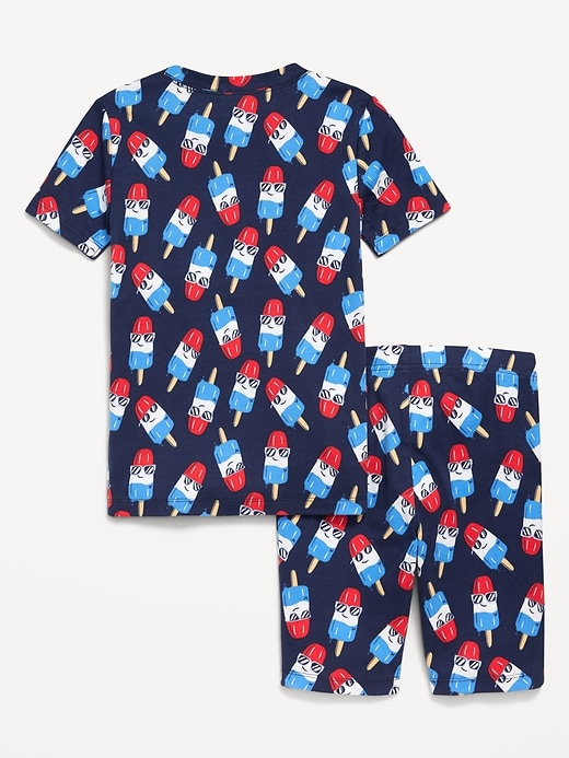 View large product image 2 of 2. Printed Snug-Fit Pajama Set for Boys
