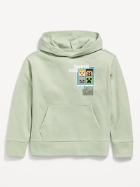 Image number 2 showing, Minecraft™ Gender-Neutral Graphic Pullover Hoodie for Kids