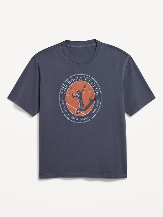 Image number 1 showing, Heavyweight Crew-Neck Graphic T-Shirt
