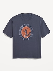 Image number 1 showing, Heavyweight Crew-Neck Graphic T-Shirt
