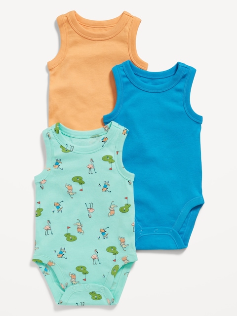 Sleeveless Bodysuit 3-Pack for Baby