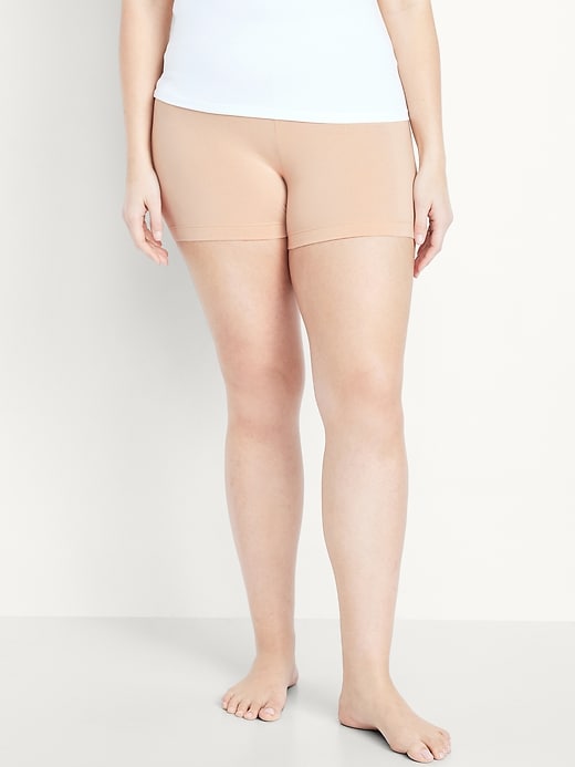 Image number 4 showing, High-Waisted Biker Shorts -- 4-inch inseam