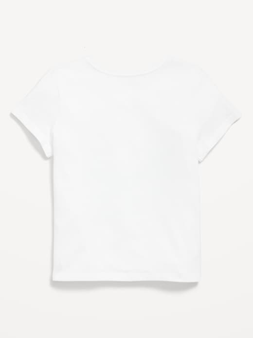 View large product image 2 of 2. Short-Sleeve Logo-Graphic T-Shirt for Girls