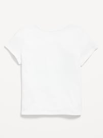 L'image numéro 2 présente T-shirt manches courtes à logo imprimé à pour fille