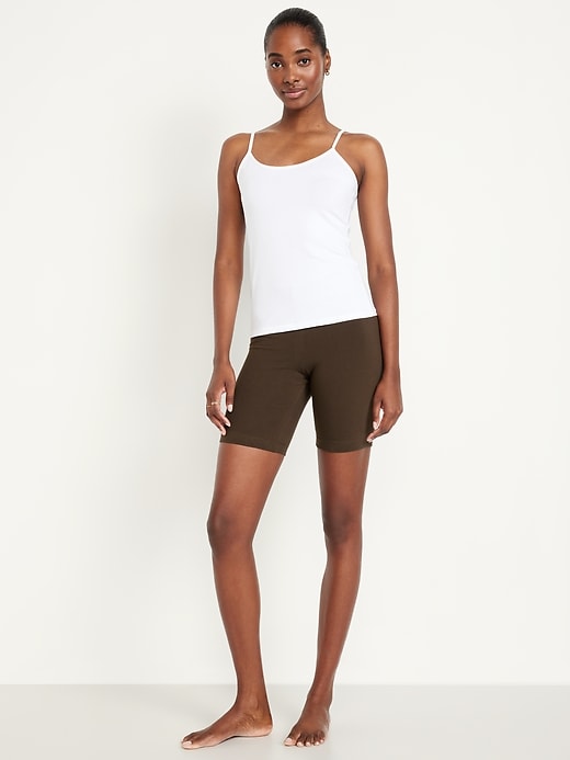 Image number 1 showing, High-Waisted Biker Shorts -- 8-inch inseam