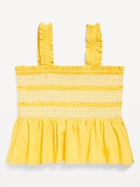 View large product image 3 of 4. Smocked Peplum Tank Top for Girls
