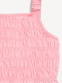View large product image 3 of 3. Sleeveless Smocked Romper for Girls