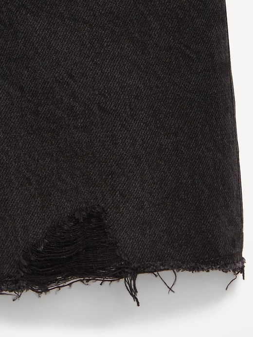 Image number 5 showing, Baggy Frayed-Hem Bermuda Jean Shorts for Girls