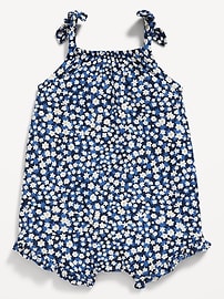 L'image numéro 2 présente Barboteuse une-pièce sans manches avec boucle pour bébé