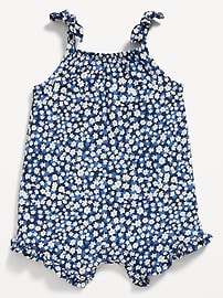 L'image numéro 1 présente Barboteuse une-pièce sans manches avec boucle pour bébé