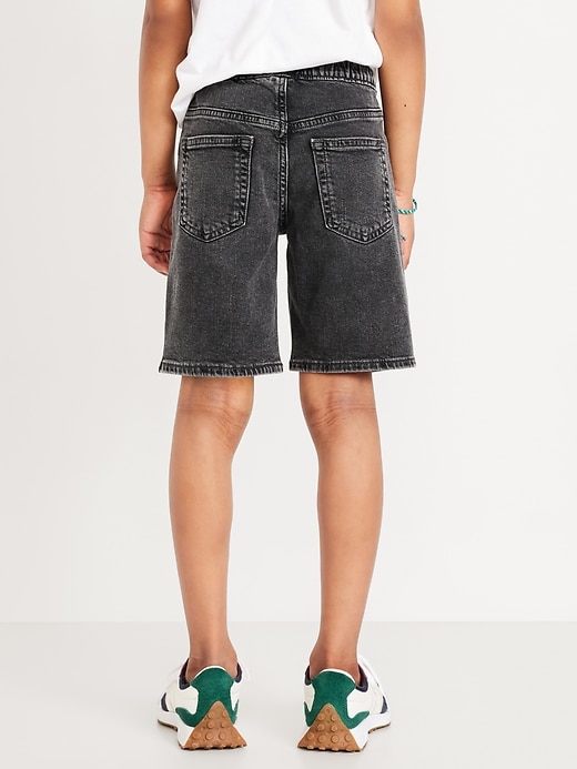 View large product image 2 of 4. Pull-On Built-In Flex Knee Length Jean Shorts for Boys