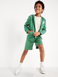 View large product image 3 of 5. Fleece Jogger Shorts for Boys (At Knee)