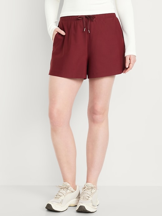 Image number 4 showing, High-Waisted PowerSoft Shorts -- 3.5-inch inseam