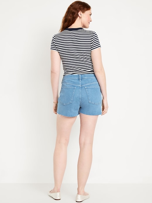 Image number 5 showing, High-Waisted OG Jean Cut-Off Shorts -- 3-inch inseam