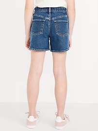 Image number 2 showing, High-Waisted Jean Midi Shorts for Girls