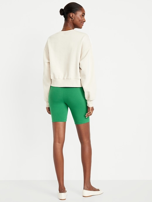 Image number 8 showing, High-Waisted Biker Shorts -- 8-inch inseam