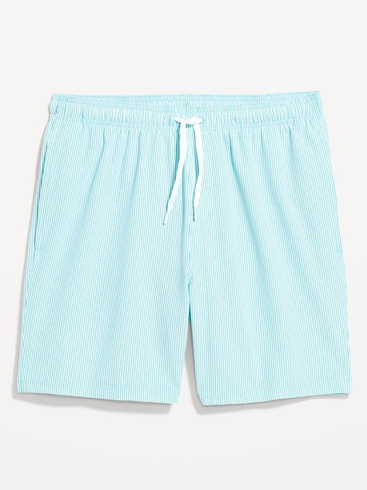 Image number 3 showing, Seersucker Swim Trunks -- 7-inch inseam