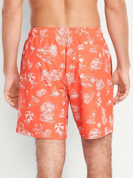 Image number 2 showing, Printed Swim Trunks -- 7-inch inseam