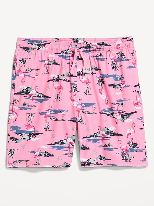 Image number 3 showing, Printed Swim Trunks -- 7-inch inseam
