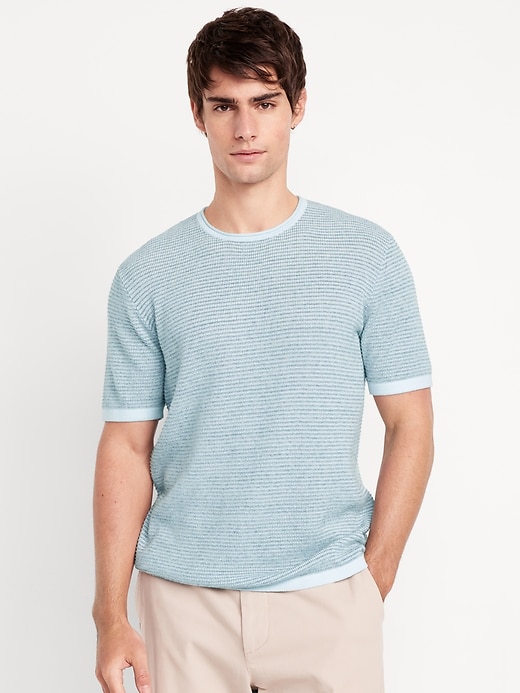 Image number 1 showing, Sweater-Knit T-Shirt