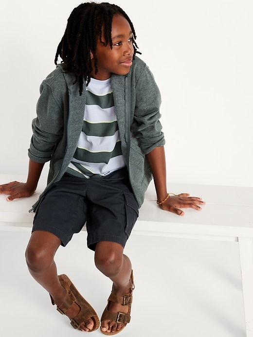 Image number 3 showing, Knee Length Cargo Ripstop Shorts for Boys