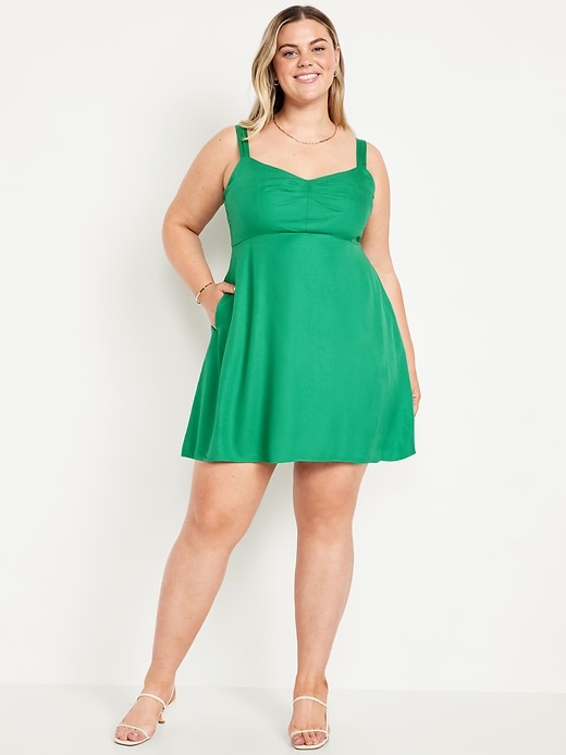 Image number 4 showing, Fit & Flare Crepe Mini Dress