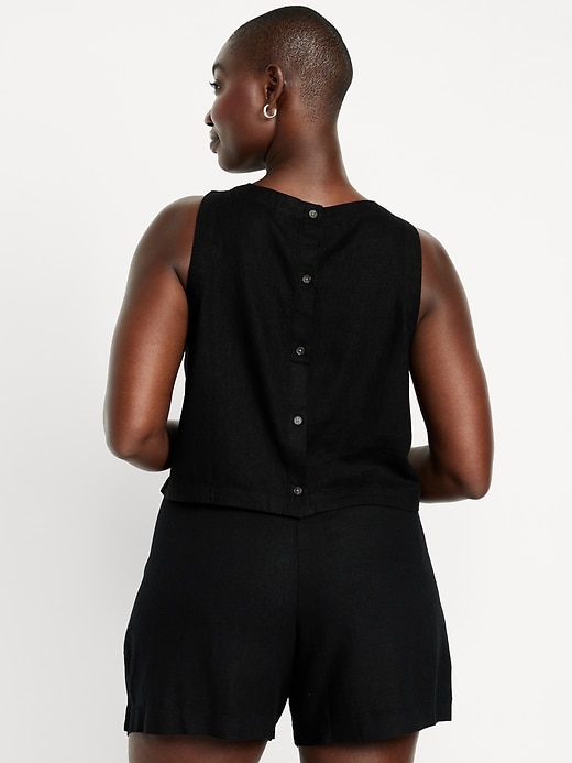 Image number 6 showing, High-Neck Button-Back Top