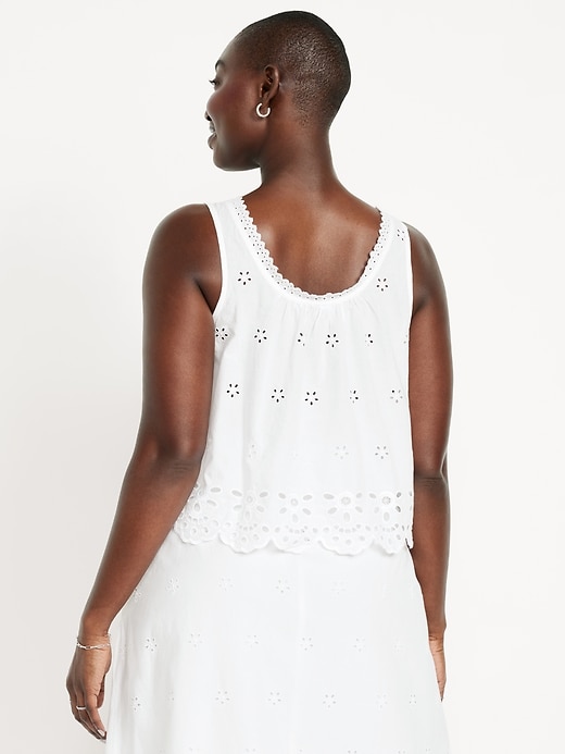 Image number 6 showing, Sleeveless Eyelet Top