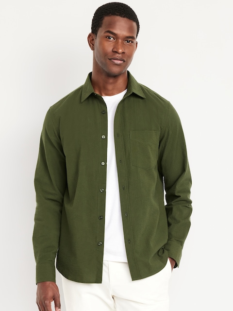 Classic Fit Seersucker Shirt