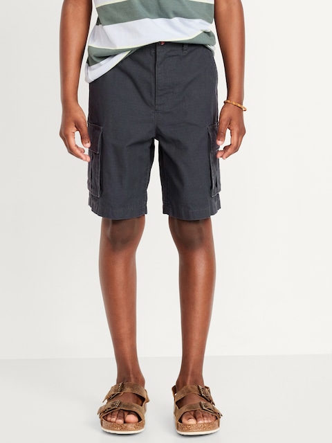 Knee Length Cargo Ripstop Shorts for Boys