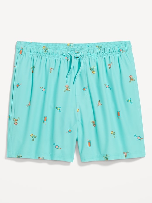 Image number 3 showing, Printed Swim Trunks -- 5-inch inseam