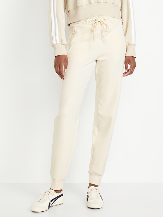 Image number 1 showing, High-Waisted Dynamic Fleece Jogger Sweatpants