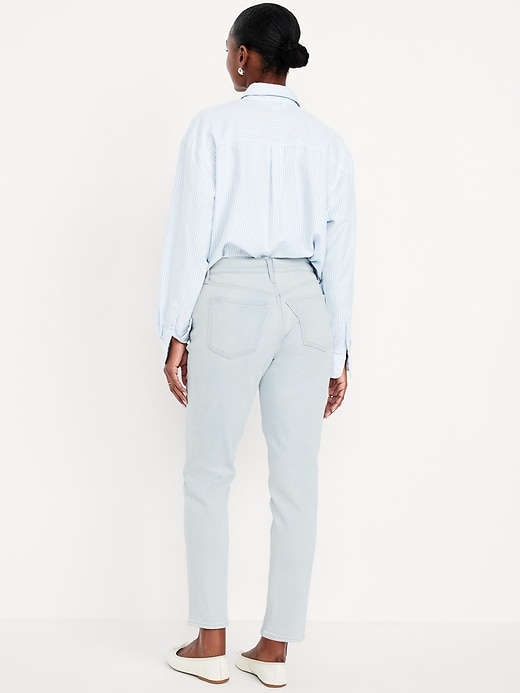 L'image numéro 3 présente Jean OG profilé droit à taille haute longueur cheville