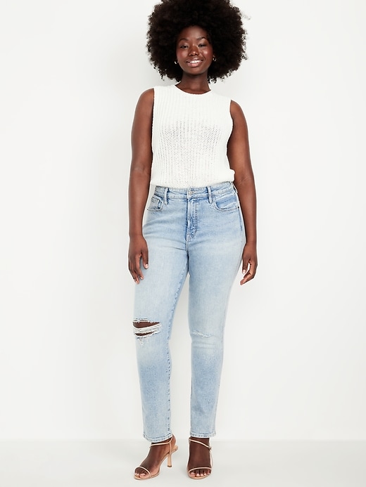 Image number 4 showing, Curvy High-Waisted Vintage Slim Jeans