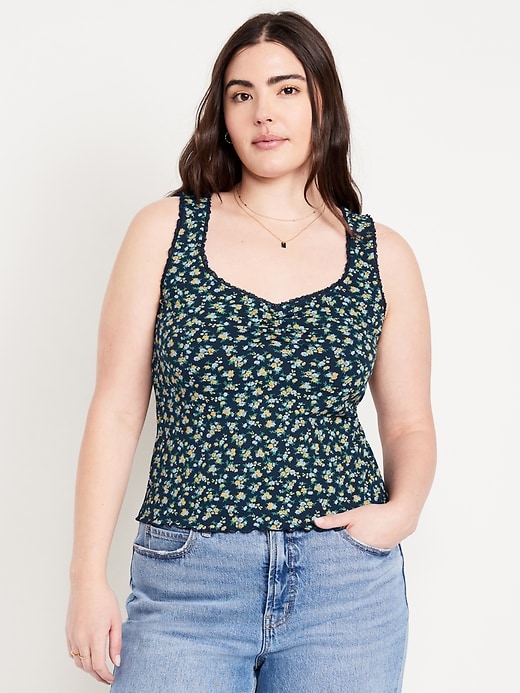 Image number 4 showing, Cinched Floral Tank Top
