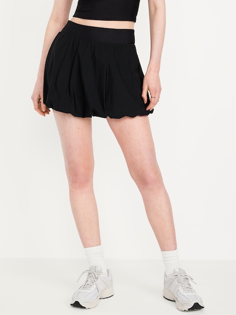 High-Waisted SleekTech Bubble Skort