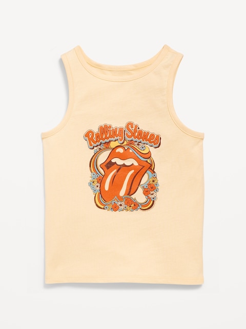 Rolling Stones™ Fitted Graphic Tank Top for Girls