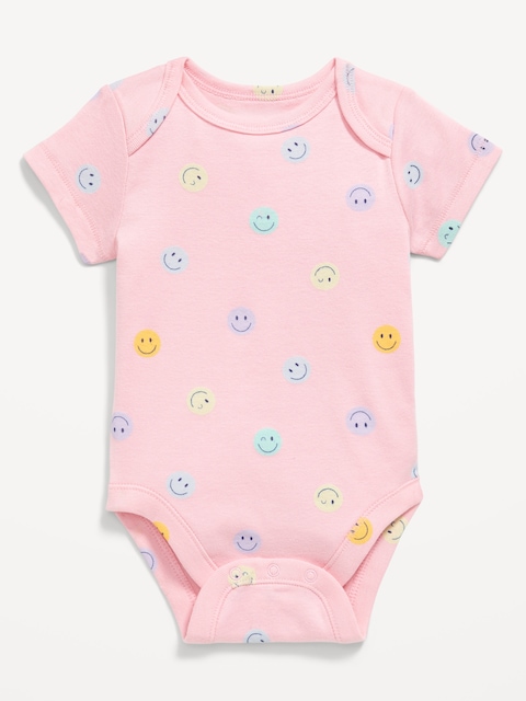 Printed Short-Sleeve Bodysuit for Baby