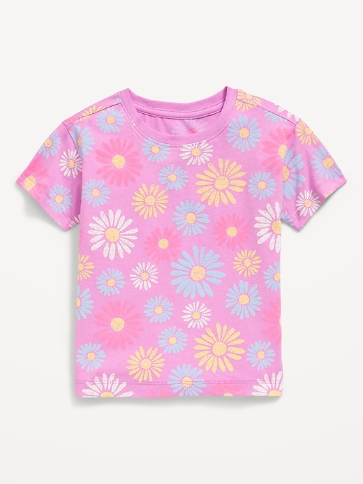 View large product image 1 of 1. Printed Short-Sleeve T-Shirt for Toddler Girls