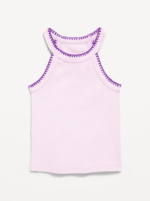 Fitted Halter Tank Top for Toddler Girls
