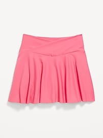 View large product image 5 of 6. High-Waisted Crossover PowerSoft Skort for Girls