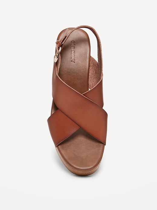 Image number 3 showing, Crisscross Wedge Sandals for Women