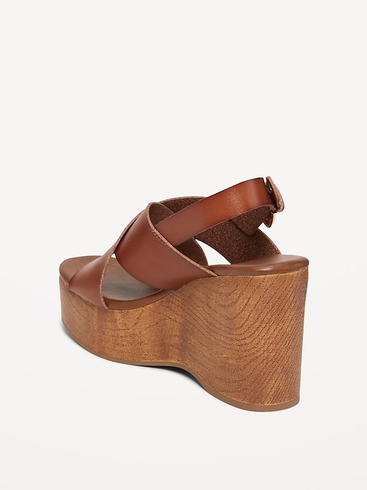 Image number 5 showing, Crisscross Wedge Sandals for Women