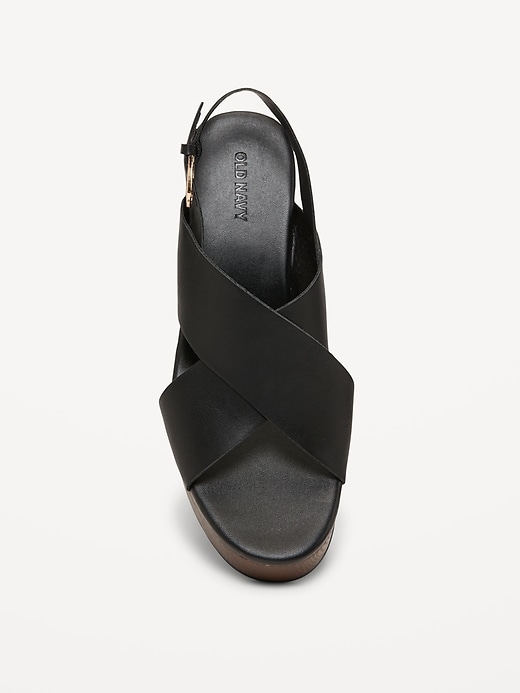 Image number 7 showing, Crisscross Wedge Sandals for Women