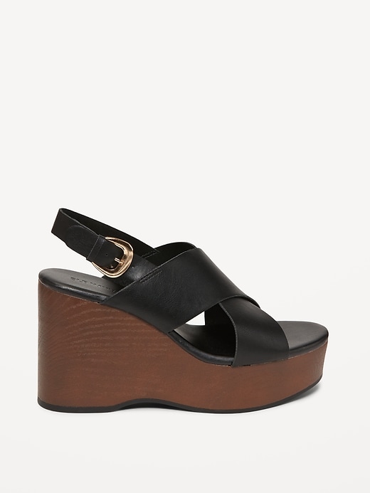Image number 8 showing, Crisscross Wedge Sandals for Women