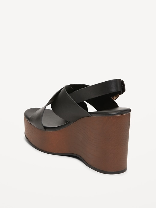 Image number 5 showing, Crisscross Wedge Sandals for Women