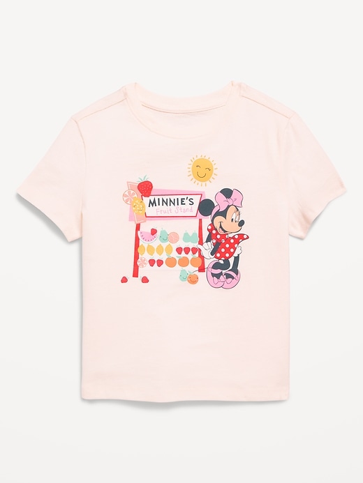View large product image 1 of 2. Disney© Minnie Mouse Graphic T-Shirt for Toddler Girls