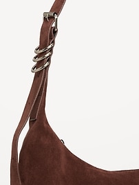 View large product image 3 of 3. Slouchy Suede Hobo Bag