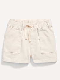 Image number 1 showing, Pull-On Twill Utility Shorts for Baby