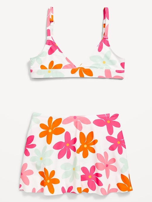 View large product image 1 of 2. Printed Swim Top and Skirt Set for Girls